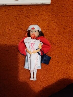 American Girl Nurse Doll Outfit in White, Red, Blue